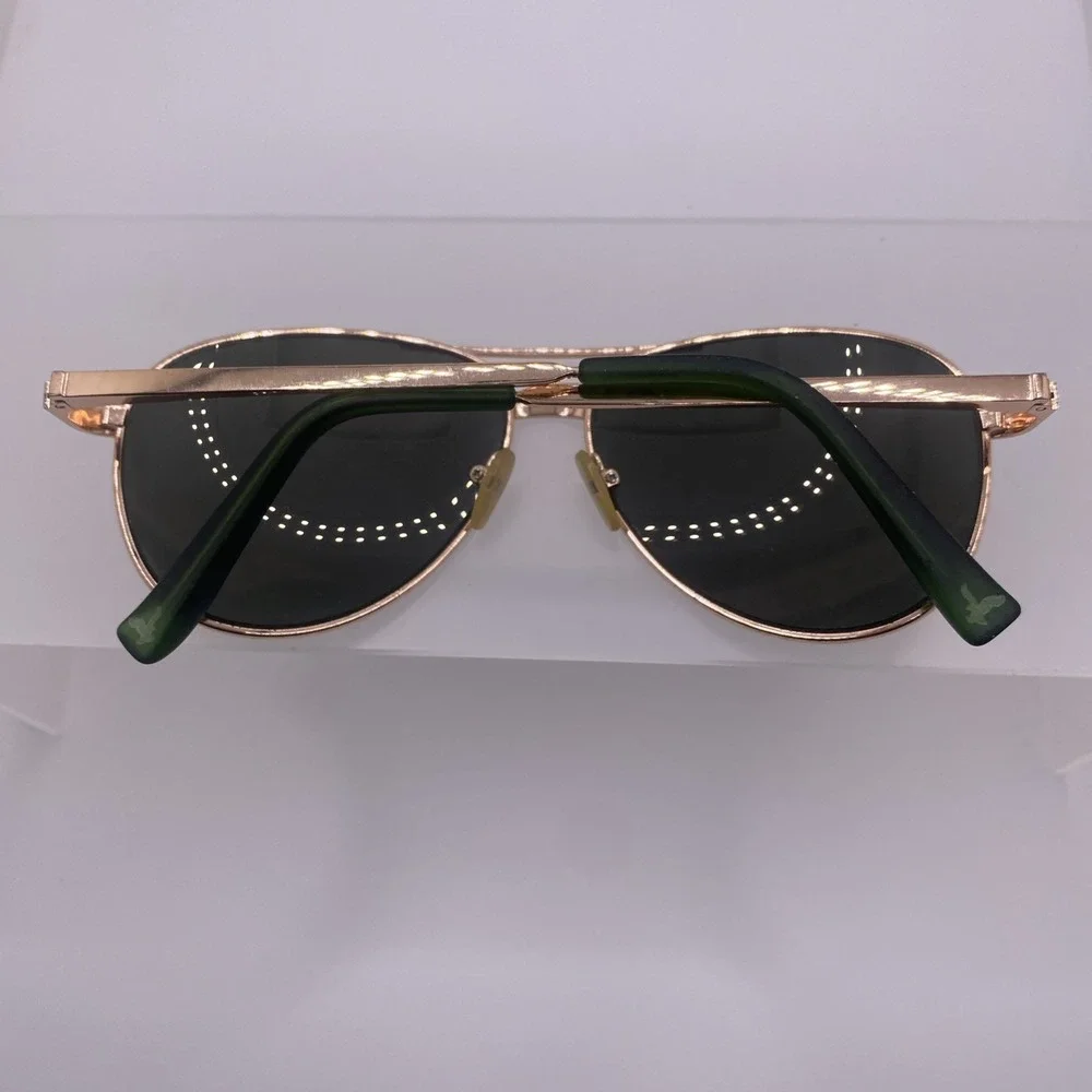 American Eagle Outfitters Sunglasses FRAME ONLY 3294 Aviator Rose Gold Black 036